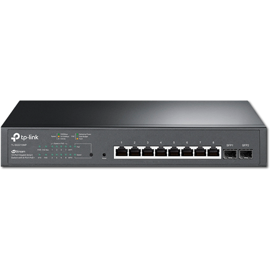 Conmutador inteligente Gigabit PoE+ TP-LINK TL-SG2210MP