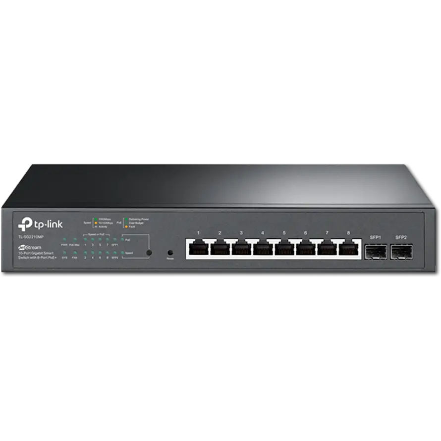 Conmutador inteligente Gigabit PoE+ TP-LINK TL-SG2210MP