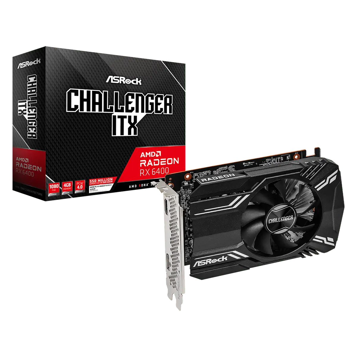 GPU Asrock AMD Radeon™ RX 6400 Challenger ITX 4GB