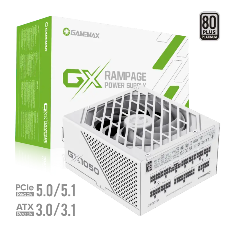 Fuente de Poder Gamemax GX-1050 PRO WH