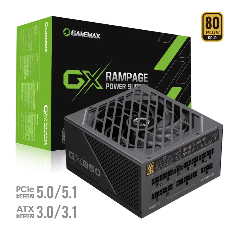 Fuente de Poder Gamemax 850W Gold