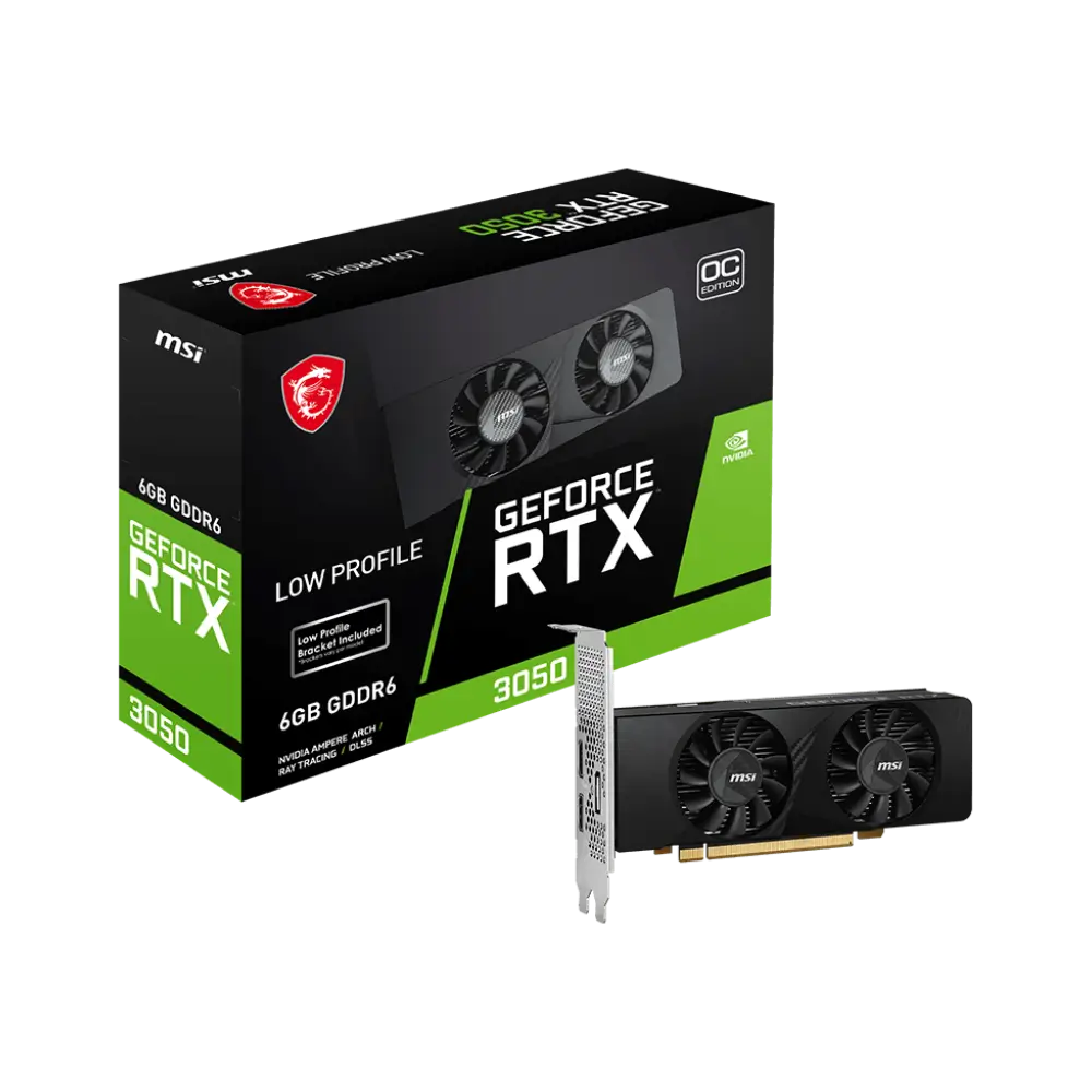 GPU MSI GeForce RTX™ 3050 LP 6G OC
