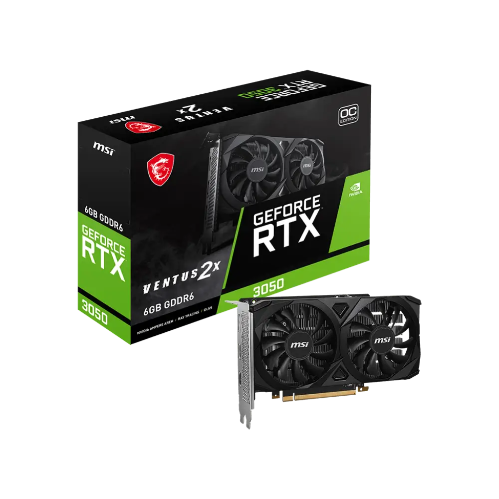 GPU MSI GeForce RTX™ 3050 VENTUS 2X 6G OC