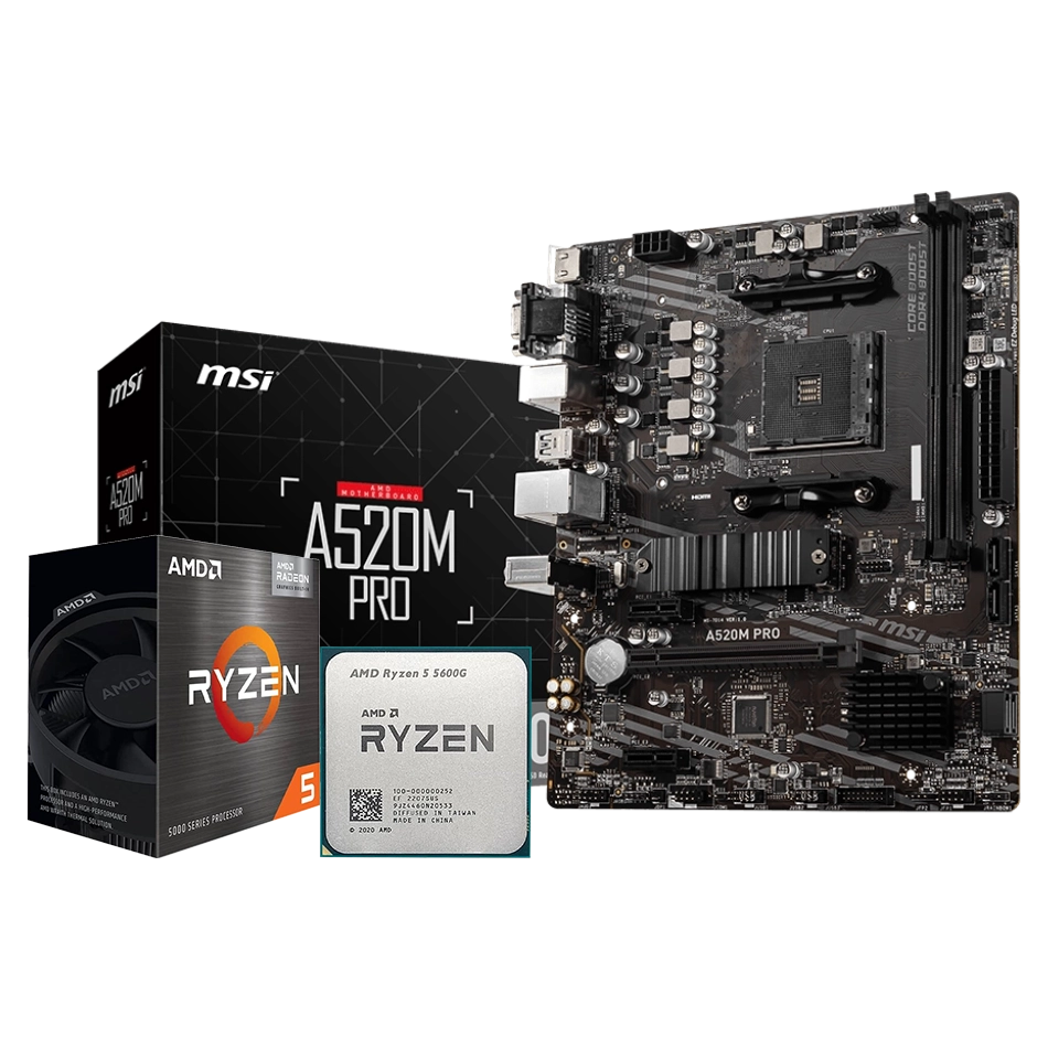 Combo Tarjeta + Procesador Ryzen 5 5600G